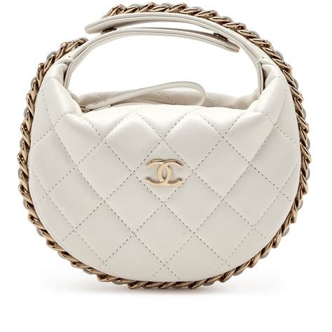 chanel white mini gold hardware|chanel mini purses.